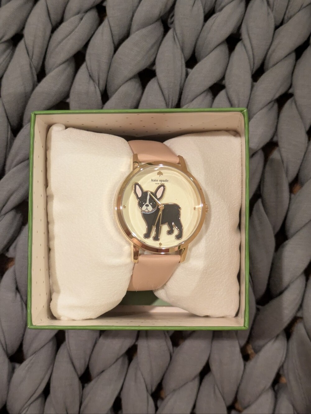 NIB Kate Spade Grand Metro Women's Beige Dial Quartz Watch KSW1345